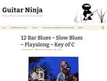 Tablet Screenshot of guitarninja.com